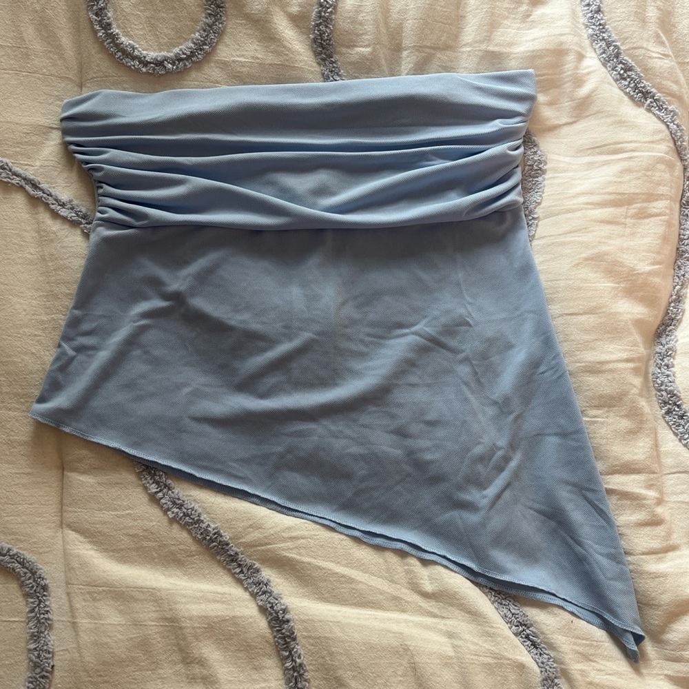 NWT Urban Outfitters Light Blue Asymmetrical Top